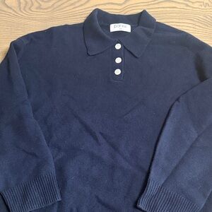 Park Women's Navy Sweater - Crew Neck